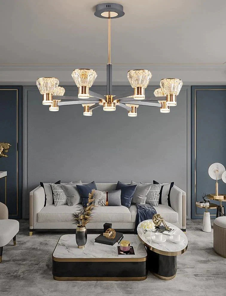 Modern Luxury Crystal Chandelier New Nordic Online Celebrity Creative Personality Pendant