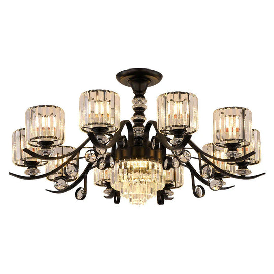 Living Room Crystal Chandelier Modern Simple Light Luxury Restaurant Atmospheric Lamp Pendant