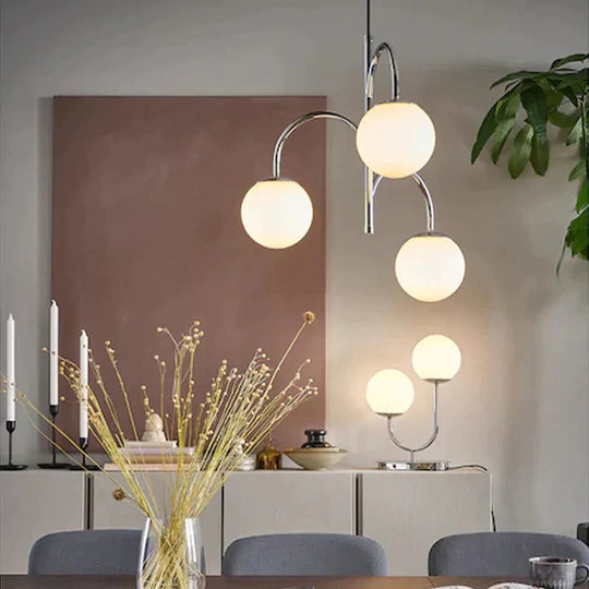 Nordic French Light Luxury Bedroom Restaurant Chandelier Special - Shaped Lamp Pendant