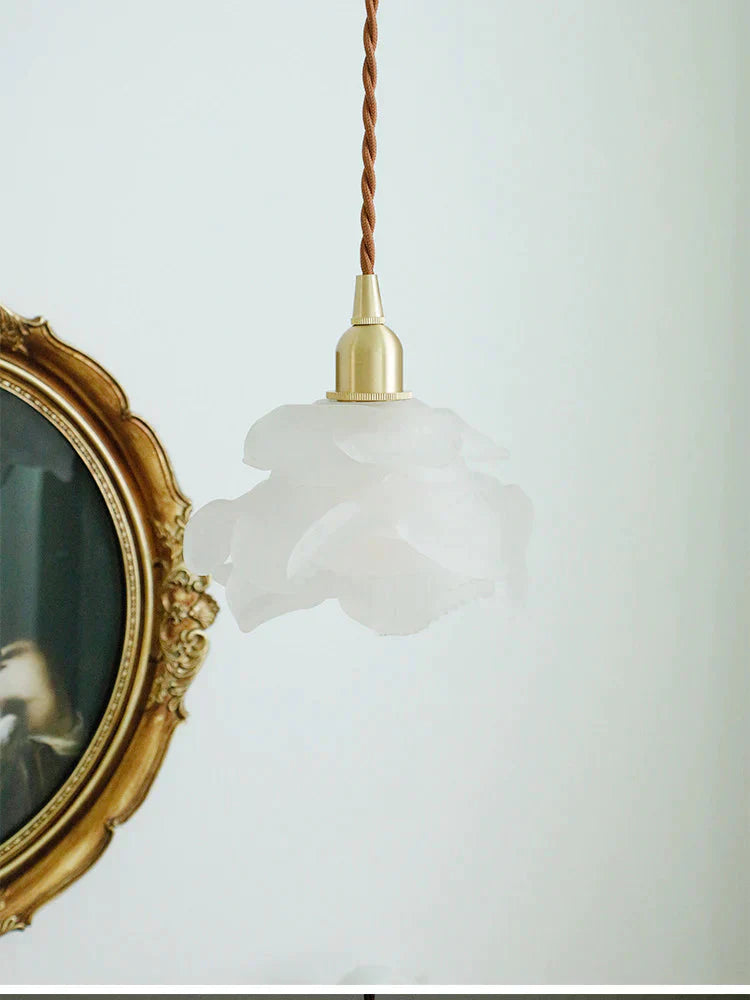 Brass Country B & Hotel Corridor Living Room Dining Minimalist Mini Flower Chandelier Pendant