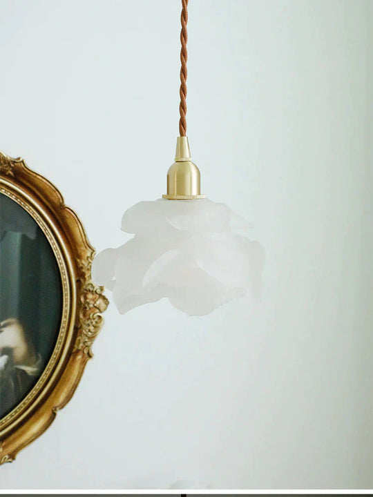 Brass Country B & Hotel Corridor Living Room Dining Minimalist Mini Flower Chandelier Pendant