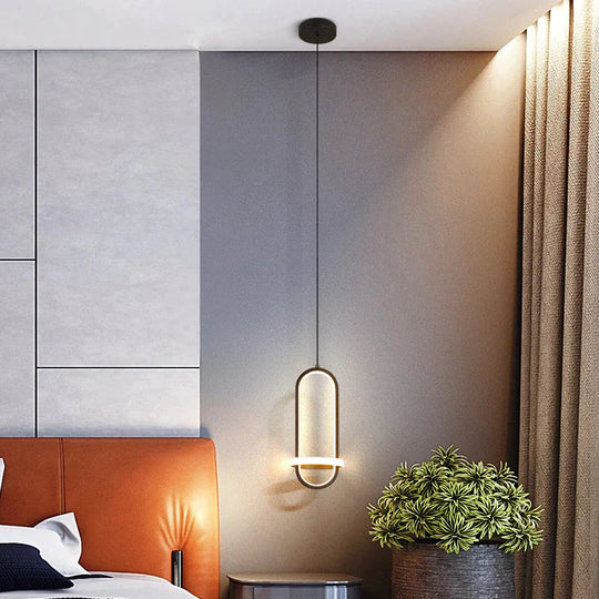 Bedside Chandelier Modern Simple Long - Line Atmosphere Lamp Pendant