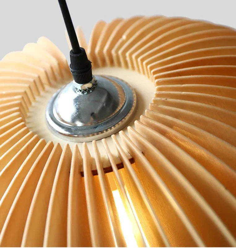 Retro Pumpkin Basswood Chandelier Atmosphere Lamp Pendant