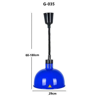 Restaurant Food Insulation Lamp Heating Commercial Chandelier Single - Head Barbecue D / 12W Pendant