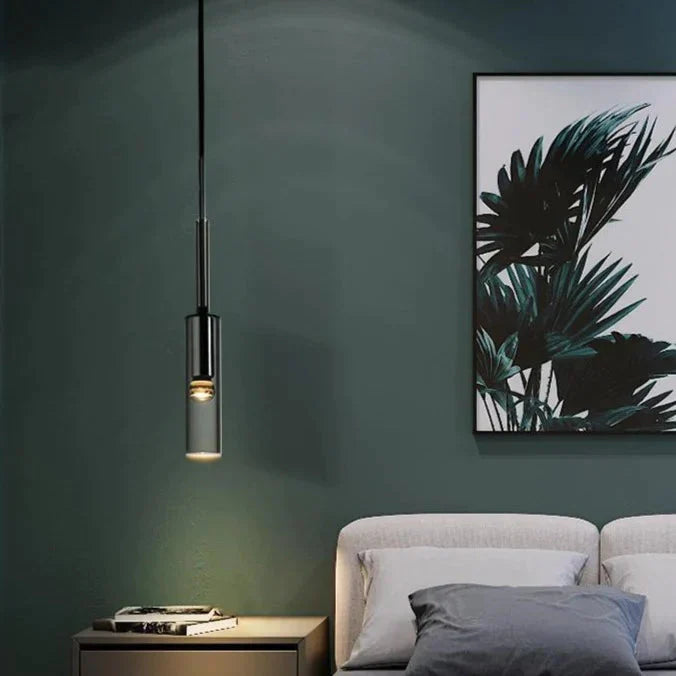 Modern Light Luxury Bedside Small Chandelier Single Head Hotel Room Minimalist Creative Wine Bottle