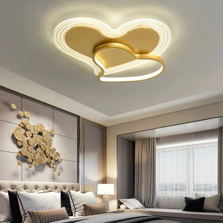 Simple Modern Warm And Romantic Bedroom Nordic Creative Personality Feather Loving Room Ceiling Lamp