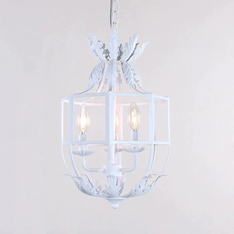 Rural Retro Old Iron Chandelier Living Room Dining Corridor Porch Pendant