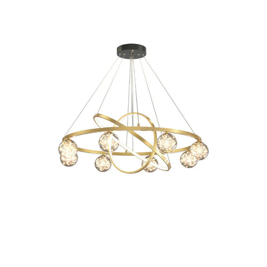 Living Room Chandelier Led Creative Romantic Starry Hall Dining Atmosphere Bedroom Bar Pendant