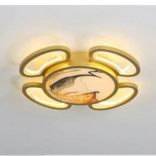 Ceiling Lamp Living Room Modern Simple Atmosphere Light Luxury Enamel Color Master Bedroom Full