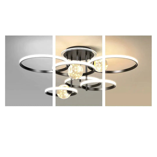 Simple Modern Atmosphere Ceiling Chandelier Living Room Lamp Bedroom Starry Lighting Pendant