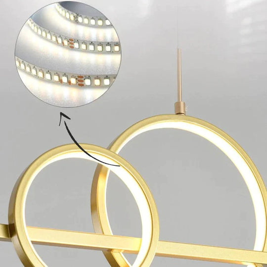 Dining Room Chandelier With Spotlights Nordic Luxury Bar Lamp Simple Modern Minimalist Strip