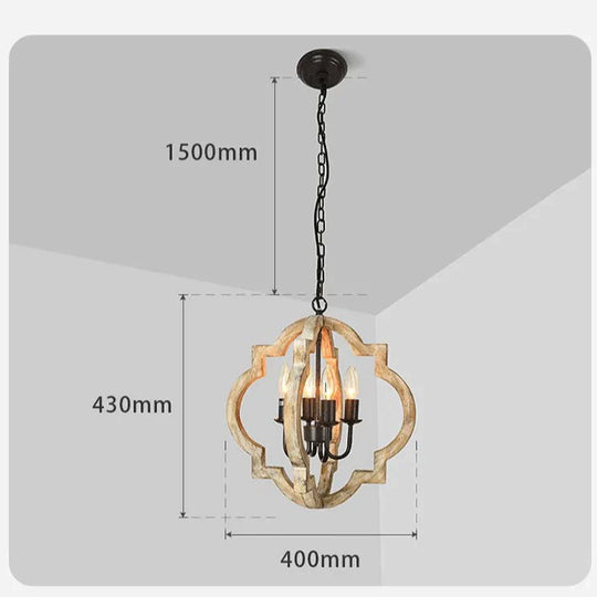 Retro Four Head Industrial Hotel Iron Chandelier Living Room Bar Restaurant Lamp Wholesale As Show