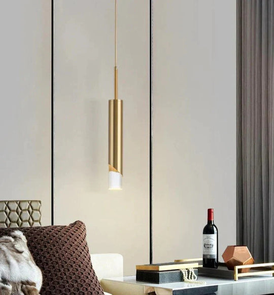 Single Head Bedside Chandelier Simple Personalized Small Pendant