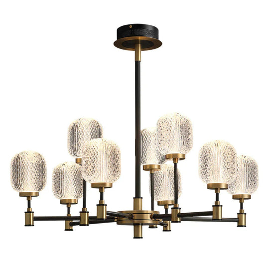 Copper Light Luxury Living Room Chandeliers Home Dining Lamps Pendant