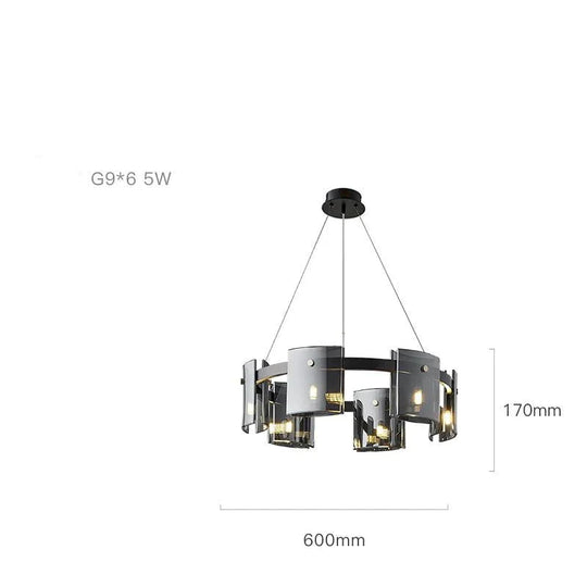 Modern Light Luxury Living Room Chandelier Simple Bedroom Creative High - End Nordic Restaurant Bar