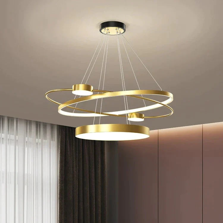 Modern Simple Restaurant Light Luxury Creative Dining Room Crystal Hanging Lamps Pendant
