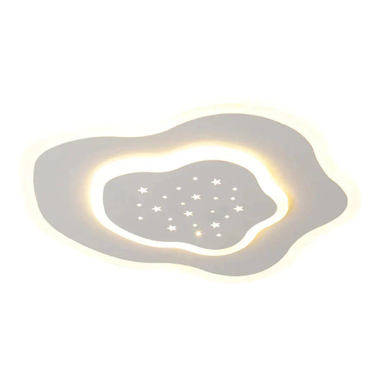 Creative Cloud Stars Ceiling Lamp Bedroom Room Modern Simple And Warm