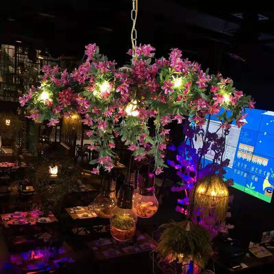 Music Dining Bar Flower Chandelier Net Red Shop Plant Pendant Light Innovative Artistic Lighting