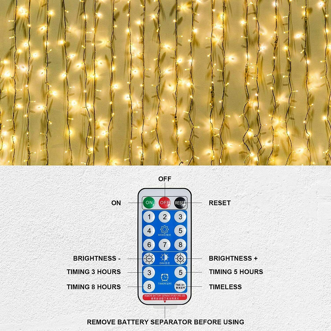 Solar Curtain String Lights: Ideal For Gazebo Events And Garden Parties Lights