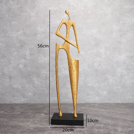 Creative Cast Iron Hay Cutter Statue: Unique Office And Living Room Decor Accessory Gold Items