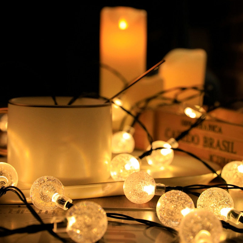 Waterproof Solar Bubble Ball Lights: Ideal For Gazebo And Garden Decor Lights