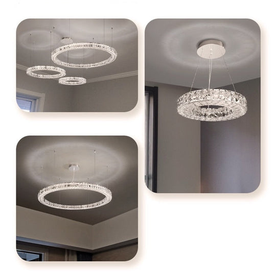 Modern Luxury 3 - Sides Design Crystal Led Chandelier Lighting Living Dining Room Lustre Chrome