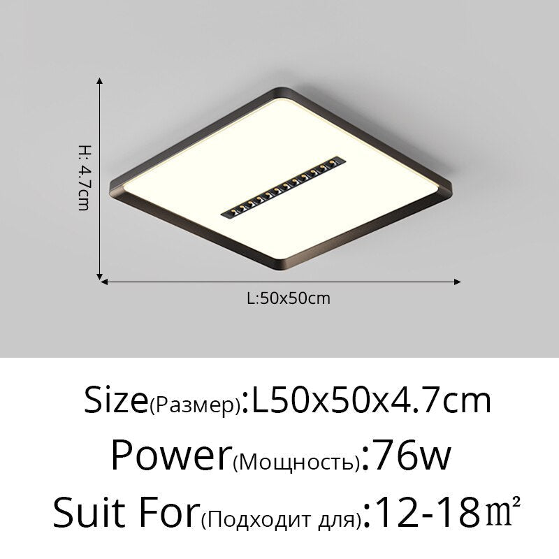 Rectangular Living Room Lamp Led Round Ceiling Lights Daquan Simple Modern Balcony Corridor Study