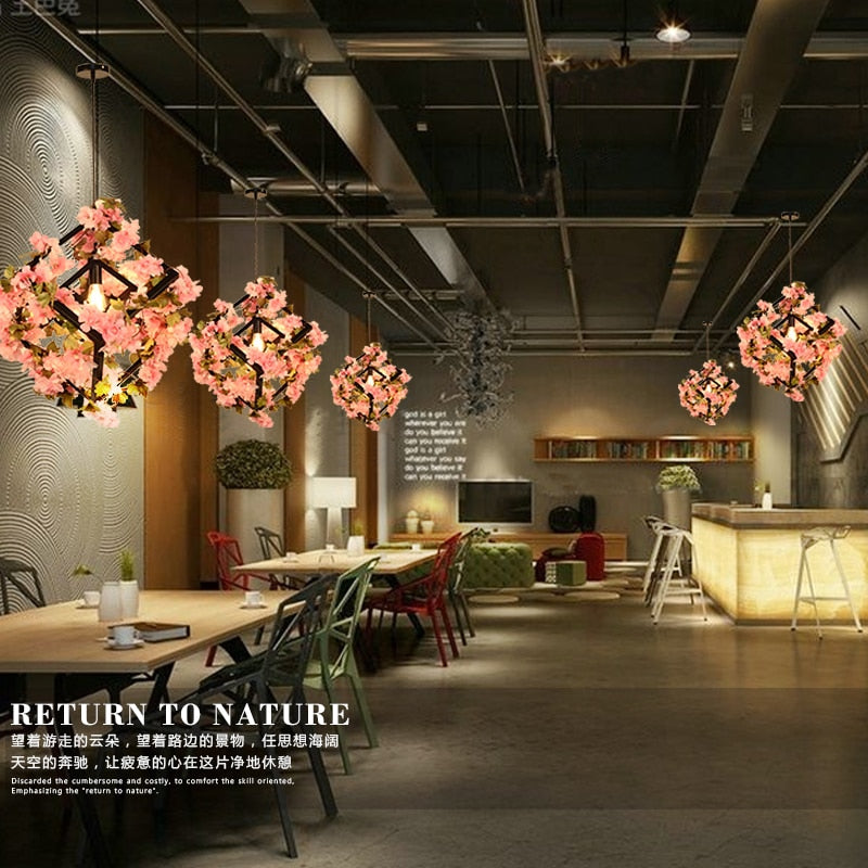 Small Fresh Plants Flowers Music Restaurant Barbecue Creative Industry Wind And Clear Bar