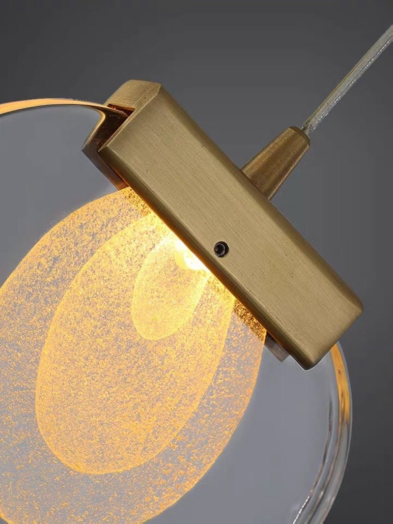 Post - Modern Crystal Chandelier For Bedside Rotating Duplex Building Luxury Creative Personality