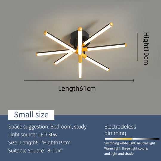 Modern Led Chandelier Ceiling Lights For Living Room Study Bedroom Smart Home Bluetooth Compatible