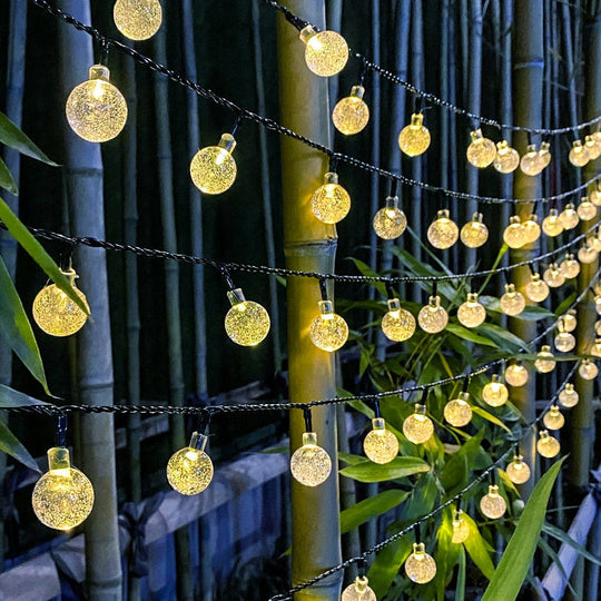 Waterproof Solar Bubble Ball Lights: Ideal For Gazebo And Garden Decor Lights