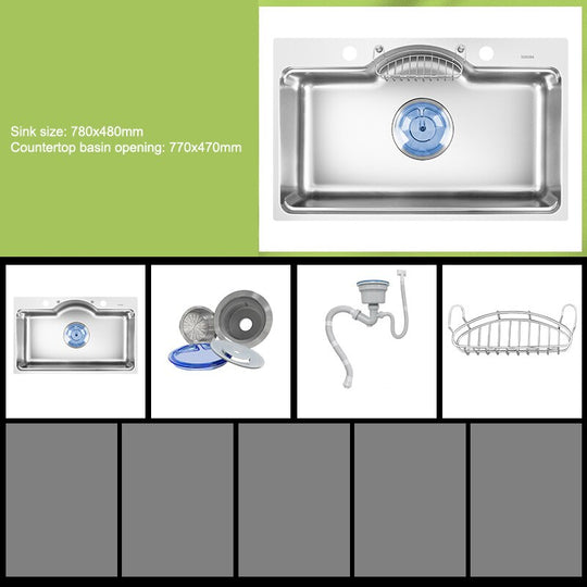 Nano 304 Stainless Steel Vegetable Sink For Kitchen Household Undercounter Basin Voppo Evier