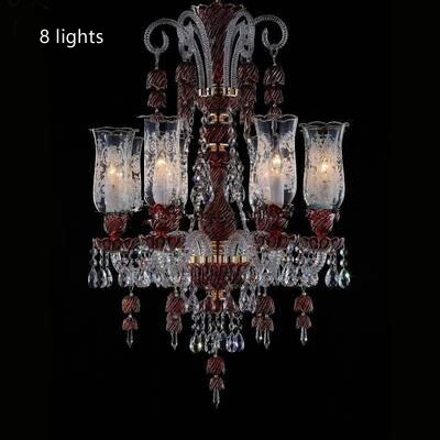 Led Chandeliers Living Room Crystal Lamp Modern Restaurant Bedroom Study Candle Light Glass Fixture
