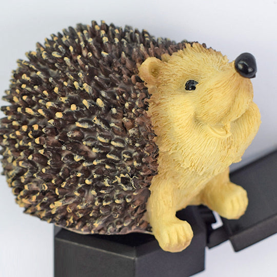 Solar Garden Lawn Light Hedgehog Resin Ground Lamp Waterproof Outdoor Courtyard Landscape Spotlight