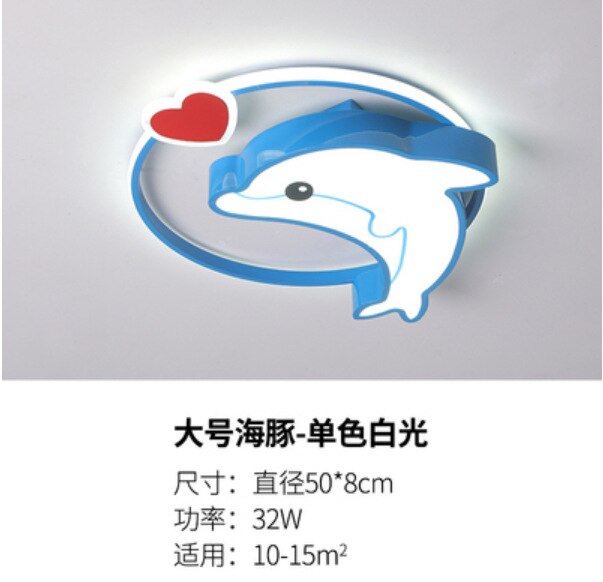 Ceiling Lights For Baby Girl Boy Children Kids Room Light Whale Dolphin Heart Shape Bedroom Ceiling