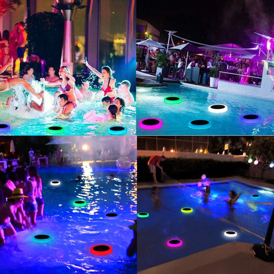 Rgbw Color App Remote Solar Floating Light Led Swimming Pool Outdoor Lights Waterproof Ip68 Changing