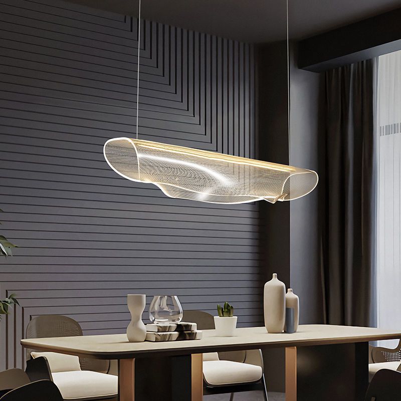 Modern Dimmable Led Chandelier - Acrylic Lustre Lighting For Dining Room And Home Decor C Style / A