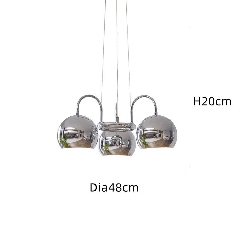 Nordic Led Pendant Light For Dining Room Minimalist Iron Retro Ceiling Lights Bedroom Living