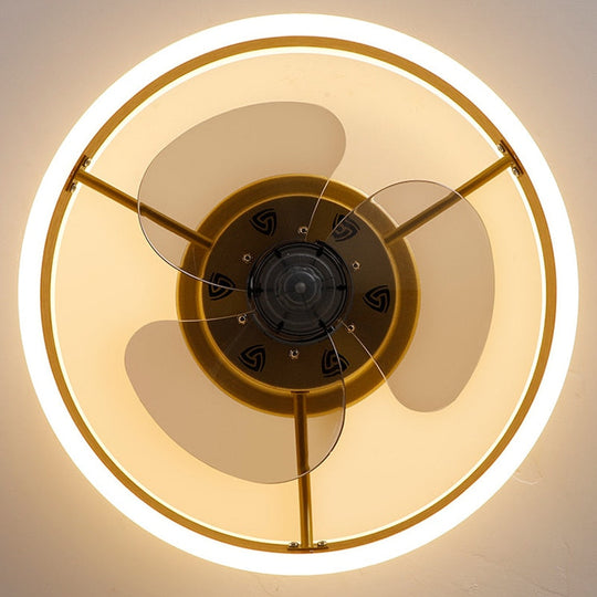 Nordic Modern Luxury Ceiling Fan Lamp - Compact And Creative Design With Remote Control Fan