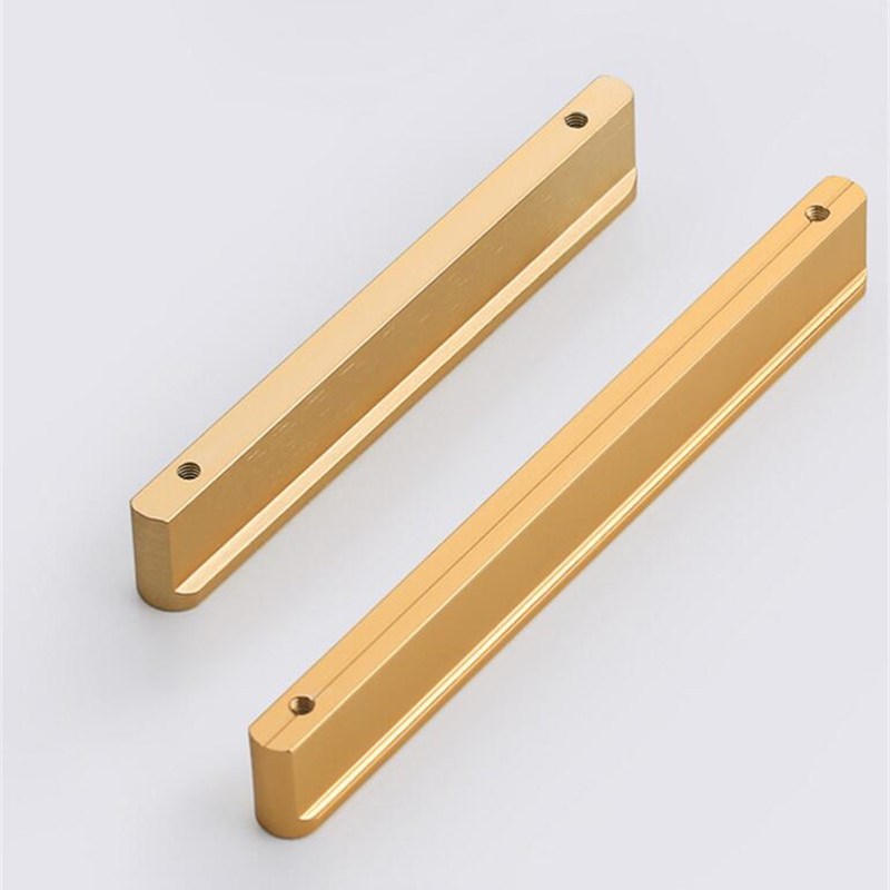1Pc Simple Gold Brushed Kitchen Cabinet Long Door Handles Aluminum Alloy Wardrobe Cupboard Pulls