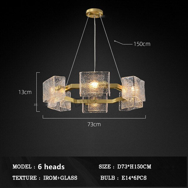 New Creative Crystal Chandelier Modern Luxury Living Room Restaurant Pendant Light Irregular Luster