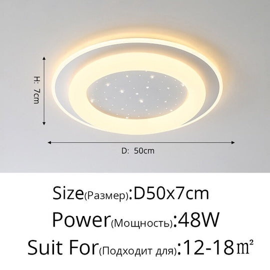 Nordic Led Ring Chandeliers Simple Modern Bedroom Ceiling Lights Personality Creative Lighting Art