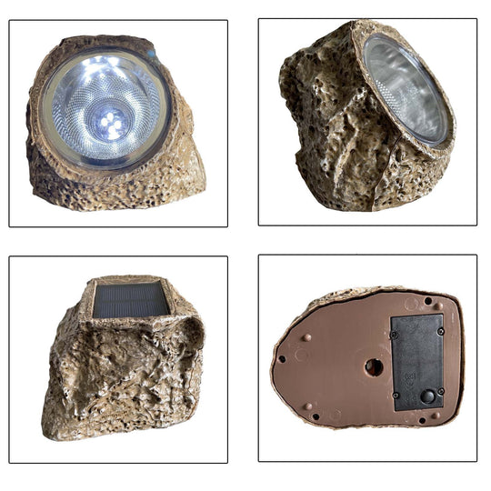 Solar Garden Lights Simulation Stone Outdoor Waterproof Led Rock Lamp For Patio Lawn Landscape