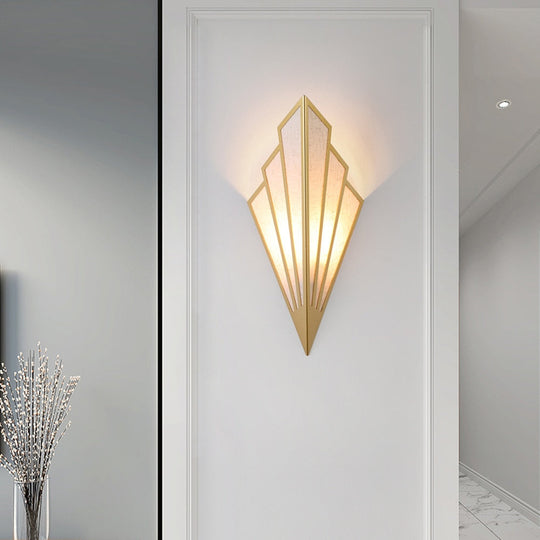 Diamond Shape Modern Wall Light Sconce For Bedroom Dining Room Gold / Warm Light