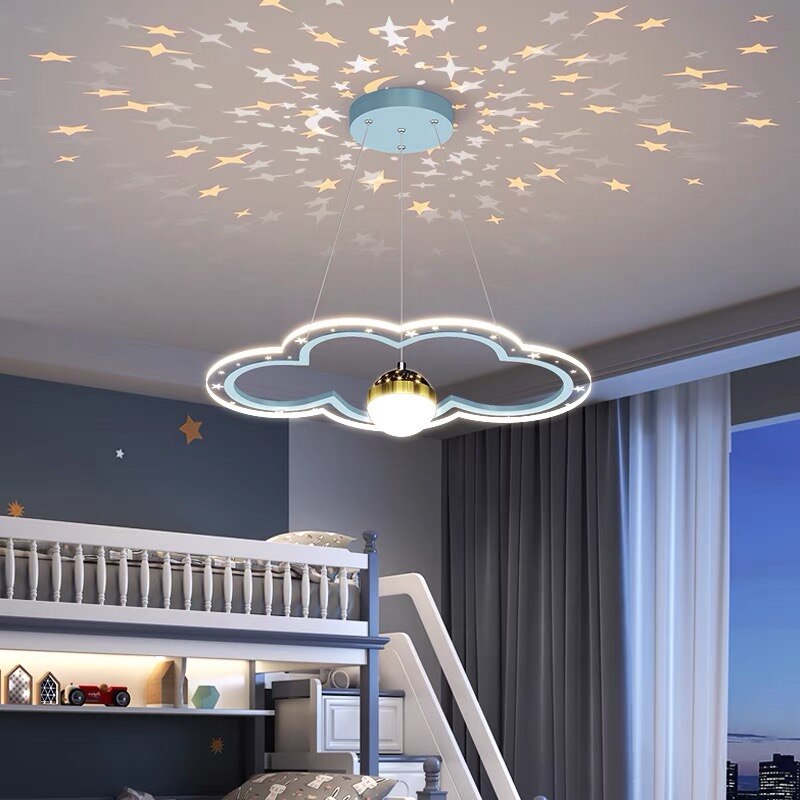 Modern Led Starry Sky Art Deco Chandelier For Bedroom Pendant Lighting