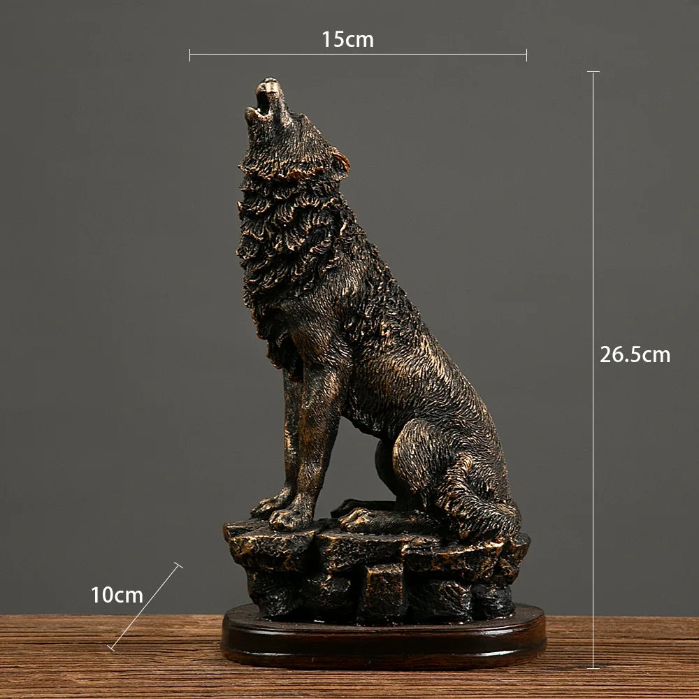 Bronze Resin Eagle Collectible Decorative Statue Home Decor Office Art Ornament Birthday Holiday