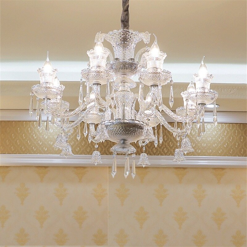 Vintage K9 Crystal Chandelier - Elegant Lighting For Living Room Bedroom And Kitchen