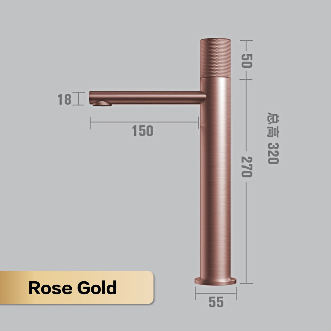 Brass Black Bathroom Faucet Round Hand Washing Toilet Table Under High - End Hotel Hot And Cold