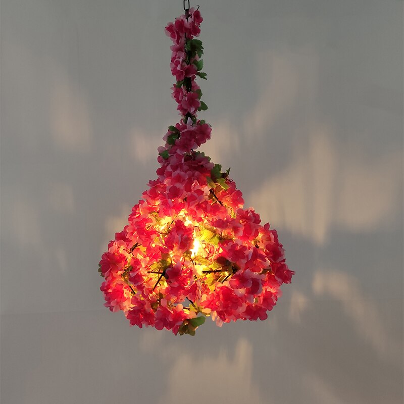 Simulation Of Cherry Blossom Restaurant Wine Market Pendant Light Milk Tea Shop Theme Hotel Front