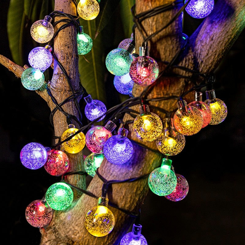 Waterproof Solar Bubble Ball Lights: Ideal For Gazebo And Garden Decor Lights